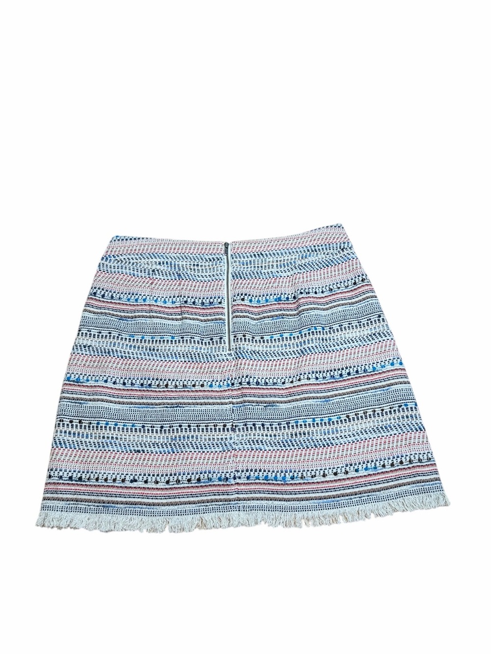 LOFT Multicolor Striped A-Line Skirt Size 6 - Picture 2 of 6